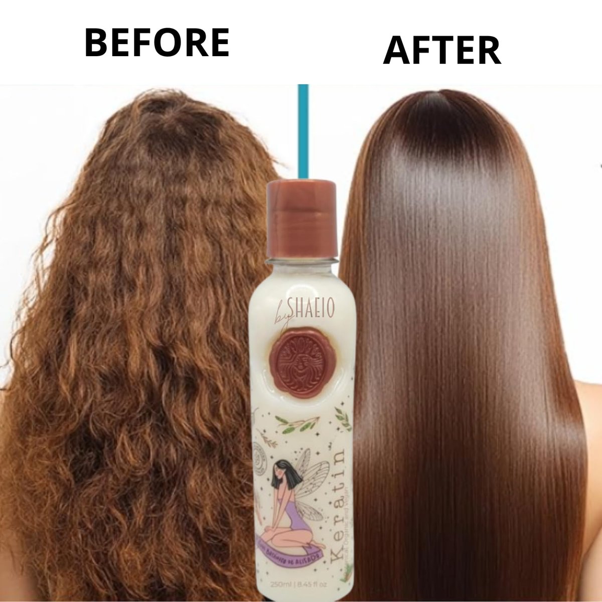 Colombian Organic Keratin Hair Mask - Vegan, 12 Natural Oils & Amino Acids for Smoothing Hair (250 ML) Avelisse