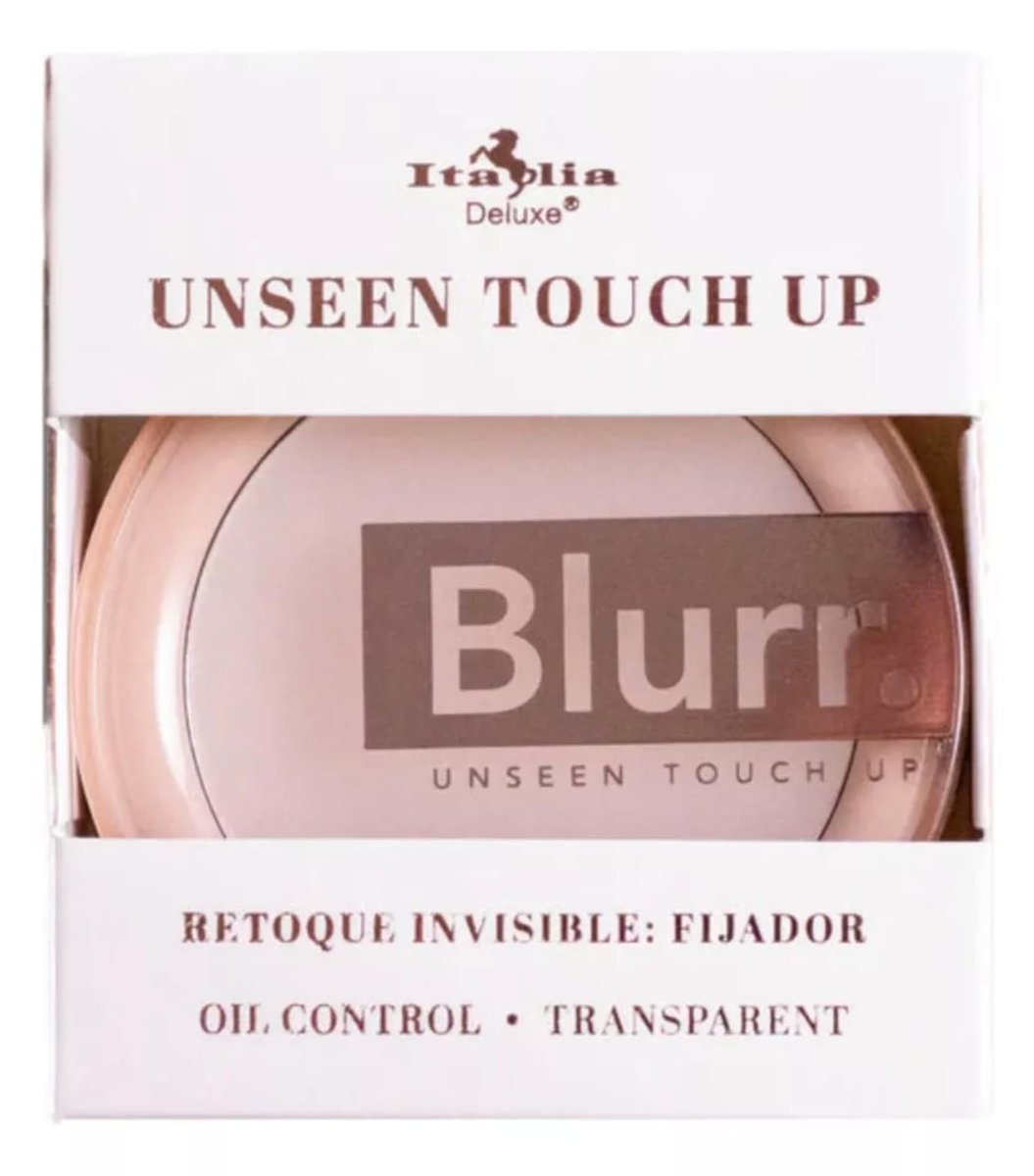Italia Deluxe Blurr Unseen Touch Up Set & Blot Mattifier - Setting Primer Balm, Clear, 0.1 oz - görsel 3