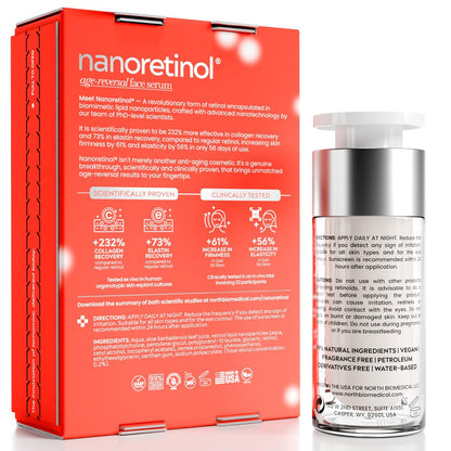 Nano Retinol Serum 232% More Effective – Encapsulated Anti-Aging & Dark Spot Corrector – Less Irritating Than Tretinoin Avelisse