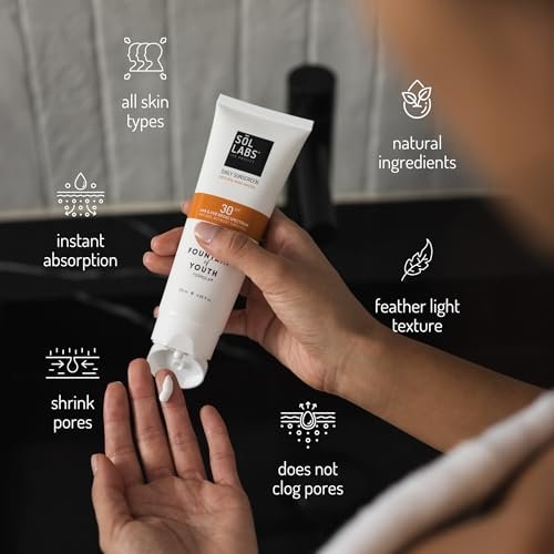 SOL LABS Mineral Sunscreen SPF 30 Face & Body – Lightweight, Hydrating Daily Moisturizer with Niacinamide & Zinc Oxide – Reef Safe, No White Cast – Korean Skin Care – 4 oz Avelisse