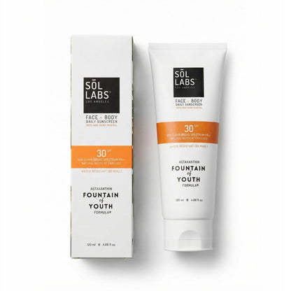 SOL LABS Mineral Sunscreen SPF 30 Face & Body – Lightweight, Hydrating Daily Moisturizer with Niacinamide & Zinc Oxide – Reef Safe, No White Cast – Korean Skin Care – 4 oz Avelisse