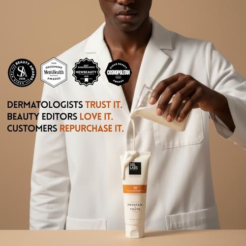 SOL LABS Mineral Sunscreen SPF 30 Face & Body – Lightweight, Hydrating Daily Moisturizer with Niacinamide & Zinc Oxide – Reef Safe, No White Cast – Korean Skin Care – 4 oz Avelisse