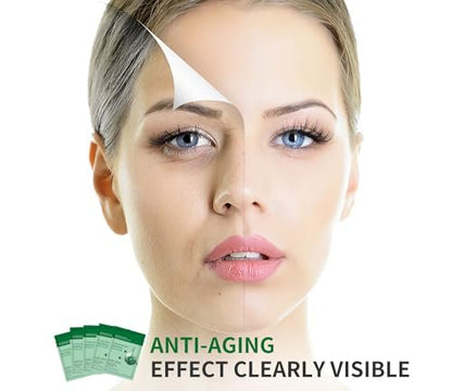 IREV Pack of 10 Collagen Face Mask with Coenzyme Q10 & Retinol – Anti Aging, Hydrating, Deep Repairing Sheet Masks for Moisturizing and Wrinkle Care (10 Count)