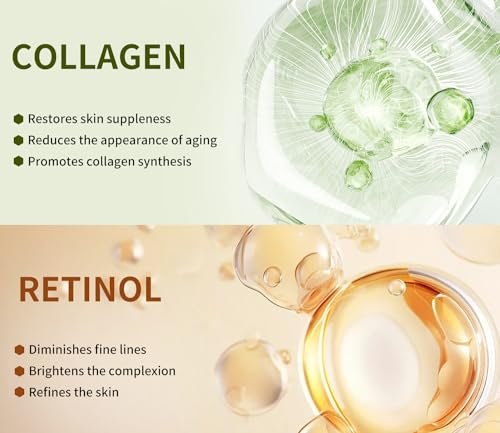 IREV Pack of 10 Collagen Face Mask with Coenzyme Q10 & Retinol – Anti Aging, Hydrating, Deep Repairing Sheet Masks for Moisturizing and Wrinkle Care (10 Count) - görsel 10