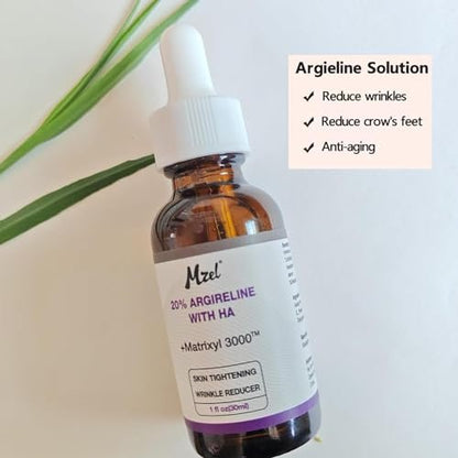 PAPABA 20% Argireline Serum with Matrixyl 3000 & Pure Hyaluronic Acid – Anti-Aging Face Serum with Vitamin C, Deep Wrinkle Reducer, Collagen Peptides for Youthful Skin (1 Fl Oz) Avelisse
