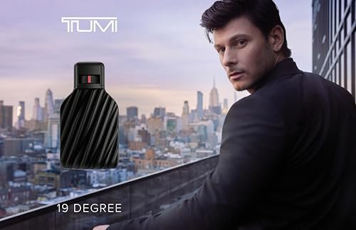 TUMI 19 Degree Liquid Perfume Fragrance for Men - Bold & Woody Cologne with Leather & Amber Notes - 3.4 Fl Oz Avelisse