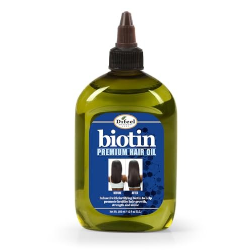 Difeel Biotin Premium Hair Oil - Large 12 oz. for Nourished, Thicker-Looking Hair - görsel 2