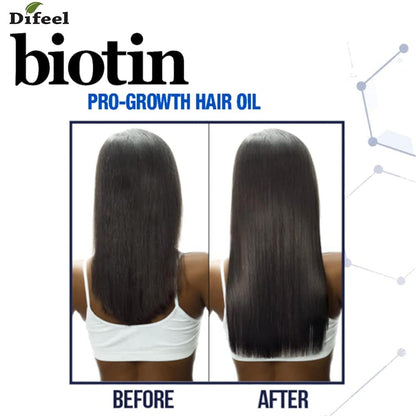Difeel Biotin Premium Hair Oil - Large 12 oz. for Nourished, Thicker-Looking Hair
