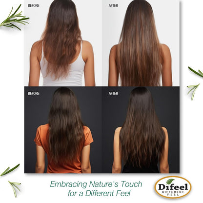 Difeel Rosemary and Mint Premium Hair Oil with Biotin - Large 12 oz - Natural Rosemary Oil for Hair Growth & Biotin
