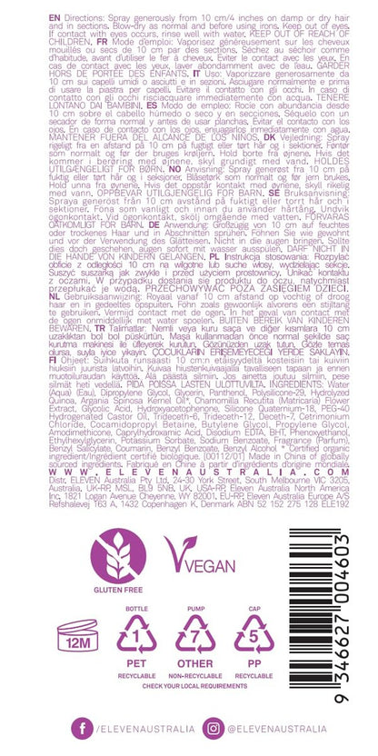 ELEVEN AUSTRALIA Smooth Me Now Thermal Spray - Heat Protectant for Women & Men, Anti-Frizz, Lightweight, 6.8 fl oz Avelisse