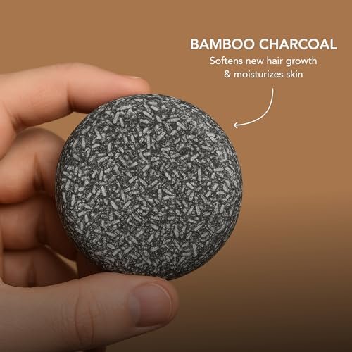 Mane Beard Shampoo Bar for Men | Natural Charcoal Beard Wash with Bamboo Charcoal, Ginseng & Shea Butter | Handmade Beard & Hair Care Soap Bar | Gentle, Sulfate-Free Grooming for All Hair Types Avelisse