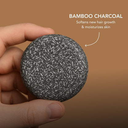 Mane Beard Shampoo Bar for Men | Natural Charcoal Beard Wash with Bamboo Charcoal, Ginseng & Shea Butter | Handmade Beard & Hair Care Soap Bar | Gentle, Sulfate-Free Grooming for All Hair Types Avelisse