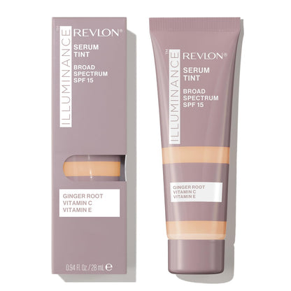 Revlon Illuminance Tinted Serum with Triple Hyaluronic Acid, SPF 15, Buff Beige, 0.94 fl oz