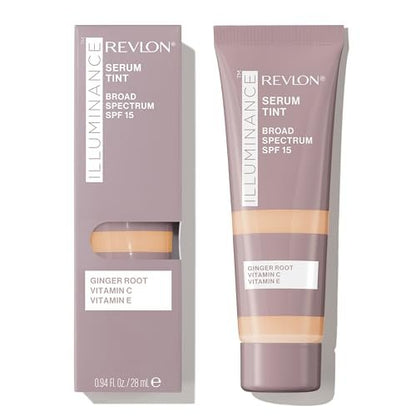 Revlon Illuminance Tinted Serum with Triple Hyaluronic Acid, SPF 15, Buff Beige, 0.94 fl oz