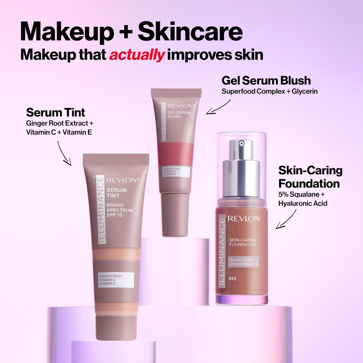 Revlon Illuminance Tinted Serum with Triple Hyaluronic Acid, SPF 15, Buff Beige, 0.94 fl oz - görsel 10