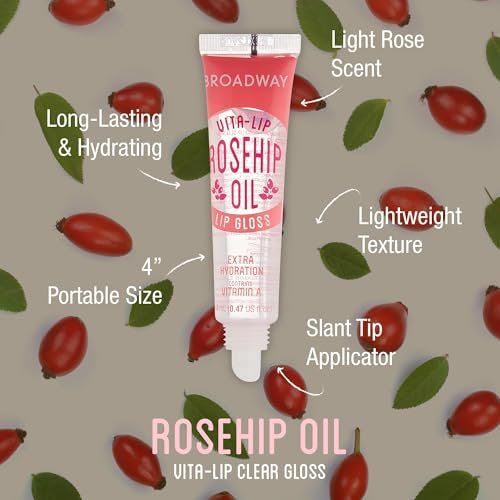 Ruby Kisses Broadway Vita-Lip Clear Lip Gloss (6-Pack) – Ultra-Hydrating & Soothing Formula with Rosehip Oil & Vitamin Oils, High-Shine Non-Sticky Finish - görsel 3