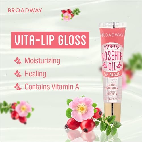 Ruby Kisses Broadway Vita-Lip Clear Lip Gloss (6-Pack) – Ultra-Hydrating & Soothing Formula with Rosehip Oil & Vitamin Oils, High-Shine Non-Sticky Finish - görsel 5