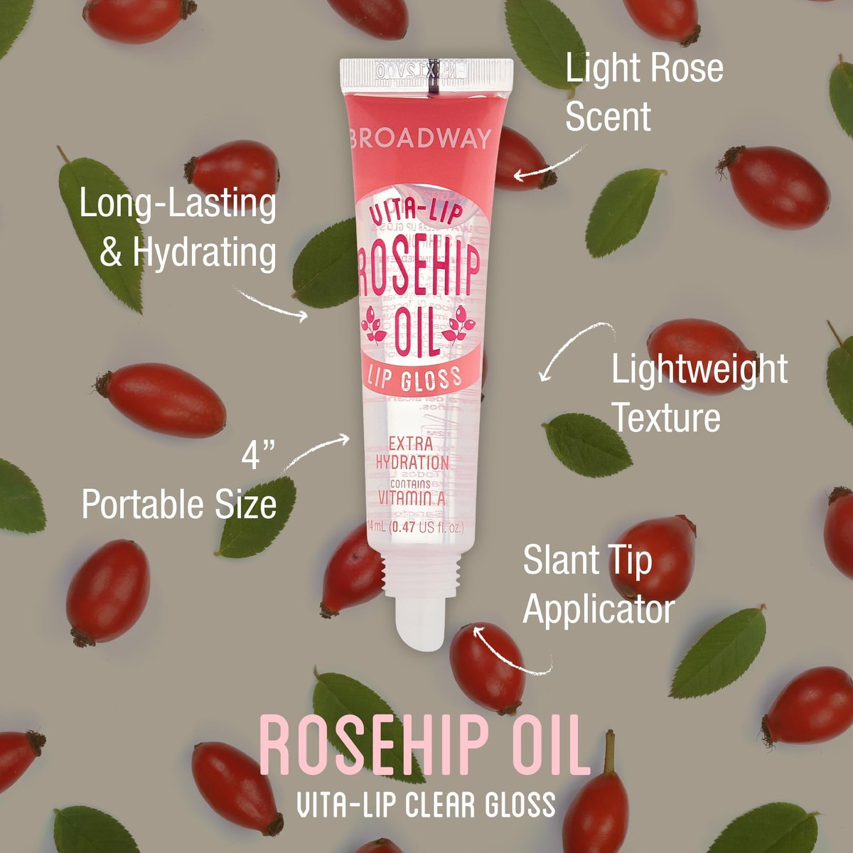 Ruby Kisses Broadway Vita-Lip Clear Lip Gloss (6-Pack) – Ultra-Hydrating & Soothing Formula with Rosehip Oil & Vitamin Oils, High-Shine Non-Sticky Finish - görsel 4