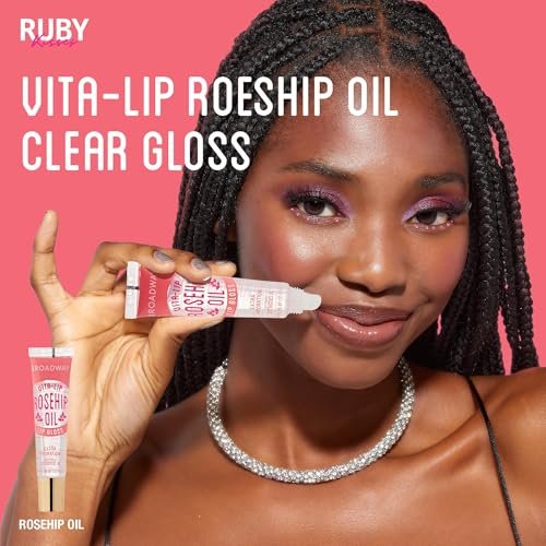Ruby Kisses Broadway Vita-Lip Clear Lip Gloss (6-Pack) – Ultra-Hydrating & Soothing Formula with Rosehip Oil & Vitamin Oils, High-Shine Non-Sticky Finish - görsel 7