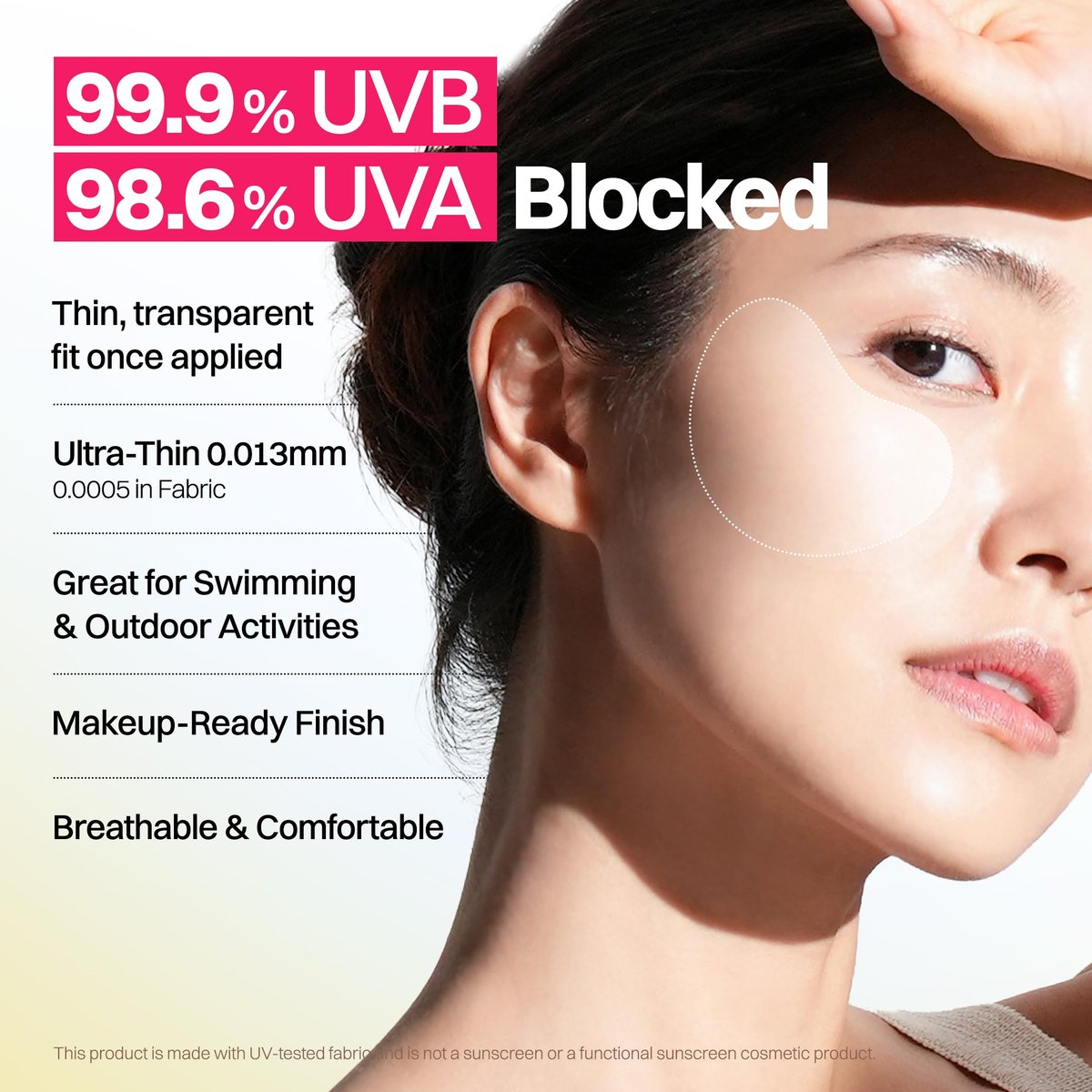 FRANZ UV Patch UPF 50+ Sun Protection – Peptide-Infused Anti-Aging Facial Patches for Daily Outdoor Activities (5 Pairs) - görsel 5