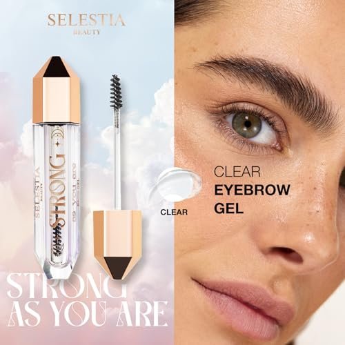 SELESTIA BEAUTY Clear Eyebrow Gel – Strong Hold, Natural Finish, Flake-Free Brow Lamination Gel, 0.095 fl.oz. Avelisse