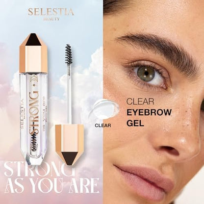 SELESTIA BEAUTY Clear Eyebrow Gel – Strong Hold, Natural Finish, Flake-Free Brow Lamination Gel, 0.095 fl.oz. Avelisse