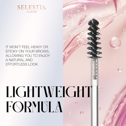 SELESTIA BEAUTY Clear Eyebrow Gel – Strong Hold, Natural Finish, Flake-Free Brow Lamination Gel, 0.095 fl.oz. Avelisse