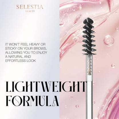 SELESTIA BEAUTY Clear Eyebrow Gel – Strong Hold, Natural Finish, Flake-Free Brow Lamination Gel, 0.095 fl.oz. Avelisse