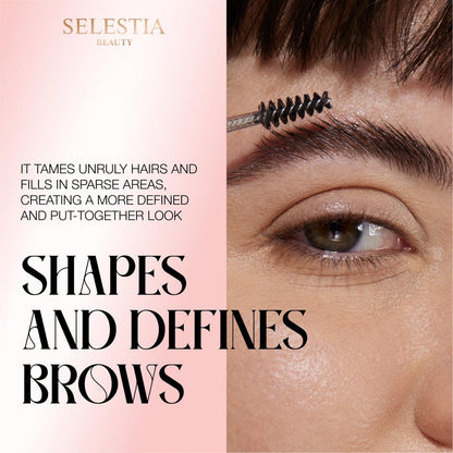 SELESTIA BEAUTY Clear Eyebrow Gel – Strong Hold, Natural Finish, Flake-Free Brow Lamination Gel, 0.095 fl.oz. Avelisse