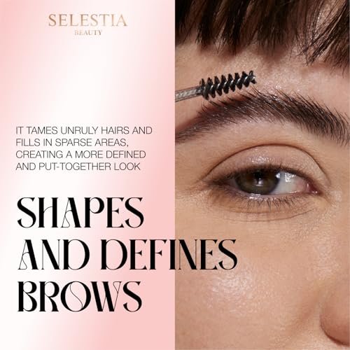 SELESTIA BEAUTY Clear Eyebrow Gel – Strong Hold, Natural Finish, Flake-Free Brow Lamination Gel, 0.095 fl.oz. Avelisse