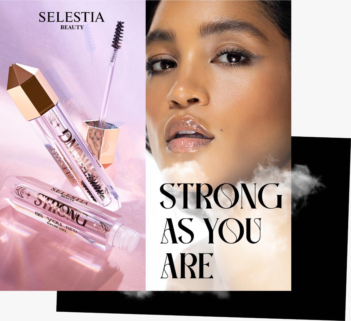 SELESTIA BEAUTY Clear Eyebrow Gel – Strong Hold, Natural Finish, Flake-Free Brow Lamination Gel, 0.095 fl.oz. Avelisse