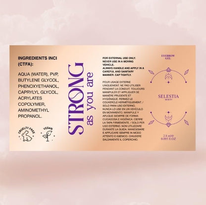 SELESTIA BEAUTY Clear Eyebrow Gel – Strong Hold, Natural Finish, Flake-Free Brow Lamination Gel, 0.095 fl.oz. Avelisse