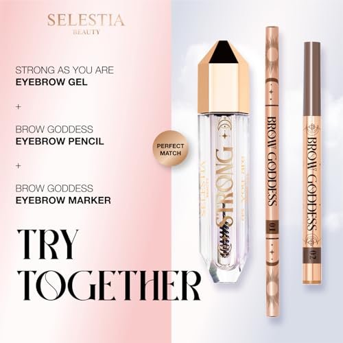 SELESTIA BEAUTY Clear Eyebrow Gel – Strong Hold, Natural Finish, Flake-Free Brow Lamination Gel, 0.095 fl.oz. Avelisse