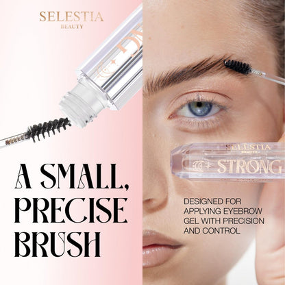SELESTIA BEAUTY Clear Eyebrow Gel – Strong Hold, Natural Finish, Flake-Free Brow Lamination Gel, 0.095 fl.oz. Avelisse