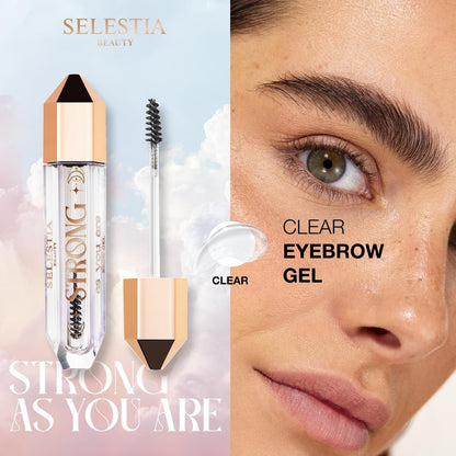 SELESTIA BEAUTY Clear Eyebrow Gel – Strong Hold, Natural Finish, Flake-Free Brow Lamination Gel, 0.095 fl.oz. Avelisse