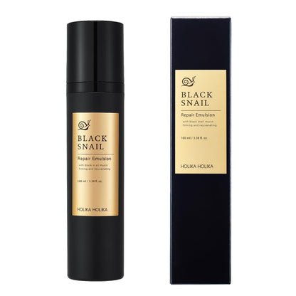 HOLIKA HOLIKA Prime Youth Black Snail Repair Emulsion - 3.52 Fl Oz (100ml) - Face Moisturizer for Radiant, Youthful Skin Avelisse