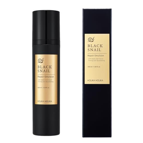HOLIKA HOLIKA Prime Youth Black Snail Repair Emulsion - 3.52 Fl Oz (100ml) - Face Moisturizer for Radiant, Youthful Skin Avelisse