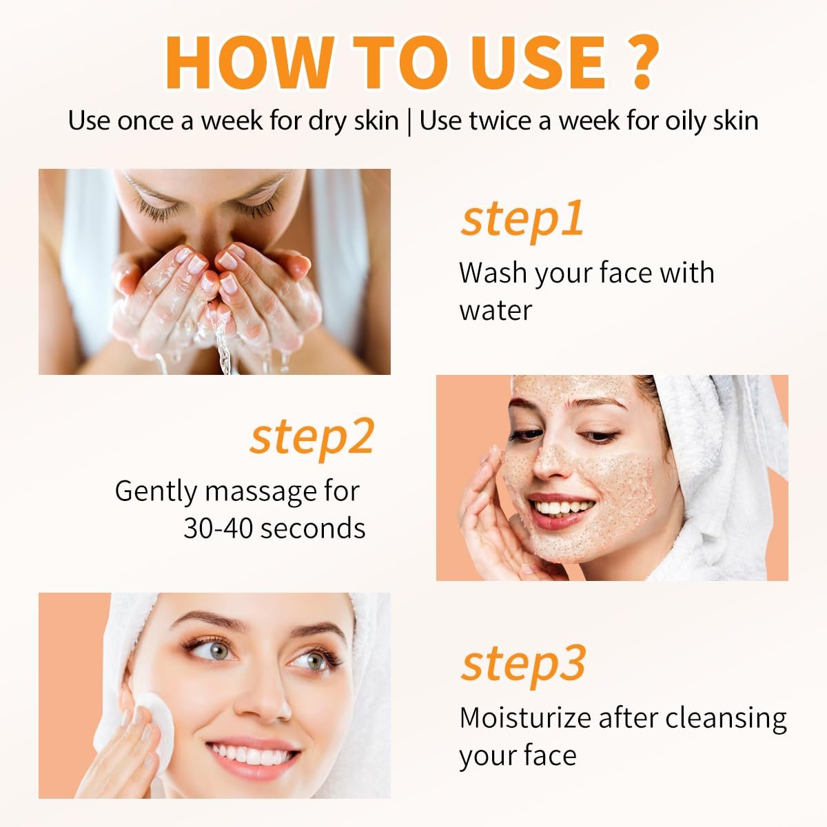 IREV Vitamin C Face Scrub – Exfoliating Facial Wash with Retinol, Deep Cleansing for Women & Men, 3.53 oz - görsel 15
