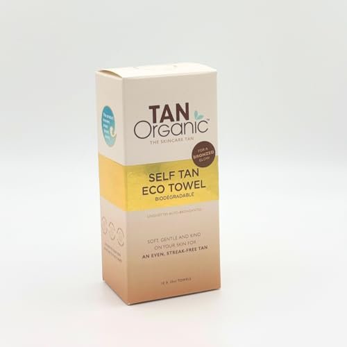 TanOrganic Self Tan Eco Towels 10-Pack – Face & Body Wipes, Travel-Friendly, Oil-Infused, Fast-Drying, Streak-Free Natural Bronze Tan, Long-Lasting 7-10 Days - görsel 4