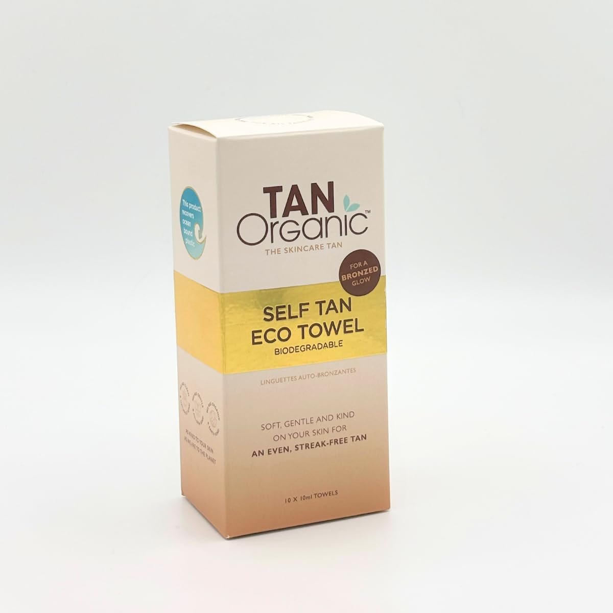 TanOrganic Self Tan Eco Towels 10-Pack – Face & Body Wipes, Travel-Friendly, Oil-Infused, Fast-Drying, Streak-Free Natural Bronze Tan, Long-Lasting 7-10 Days - görsel 3