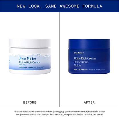 Ursa Major Alpine Rich Cream - Deeply Hydrating Natural Face Moisturizer, Vegan & Cruelty-Free, 1.69 oz Avelisse