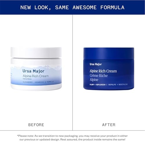 Ursa Major Alpine Rich Cream - Deeply Hydrating Natural Face Moisturizer, Vegan & Cruelty-Free, 1.69 oz Avelisse