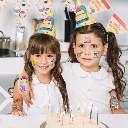 96-Pack Funny Science Temporary Tattoos for Kids – Mad Scientist Lab Birthday Party Favors, Chemistry Experiment Tattoo Stickers for Boys & Girls