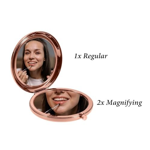 2026 Graduation Gifts for Women - Class of 2026 Compact Mirror - Rose Gold Senior Year Gift for Her Avelisse