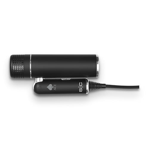 StyleCraft Ace Foldable Lightweight Hair Dryer with Powerful Motor, Diffuser & Concentrator Nozzle – Black Avelisse