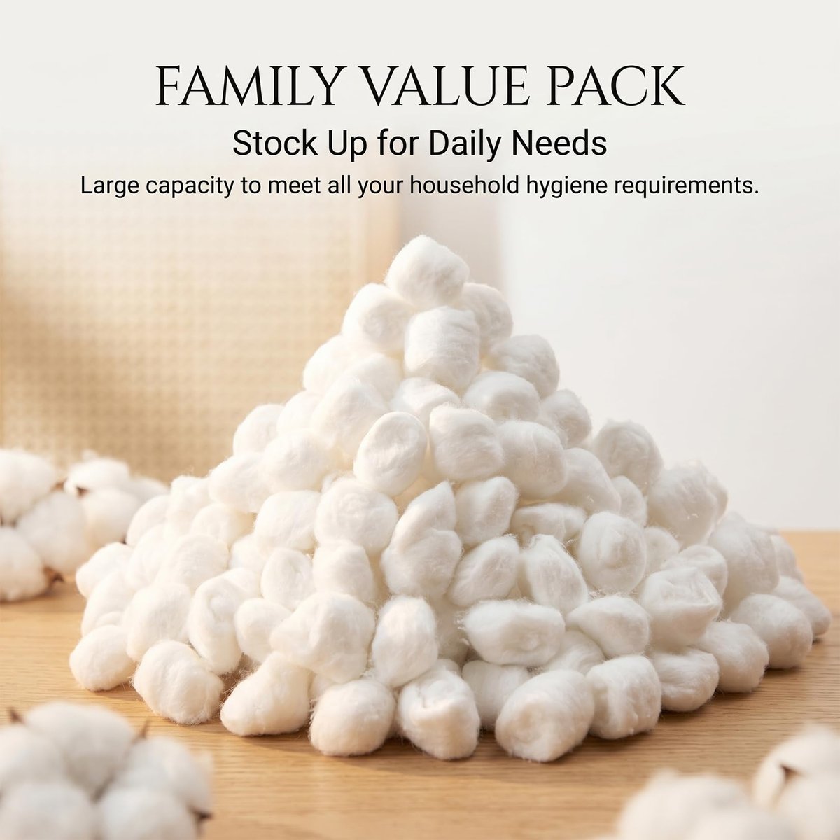 Sukh 250PCS Cotton Balls - Pure White Cotton Balls for Makeup Removal, Nail Polish Remover, Facial Care & Sensitive Skin - görsel 13