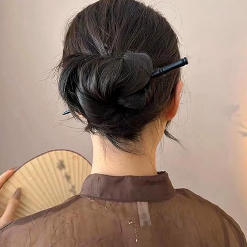 16 PCS Retro Wooden Hair Sticks Bamboo Shape Hair Chopsticks - Vintage Elegant Hair Pins for Long Hair Women and Girls Bun Hairstyles Decorative Holder - görsel 10