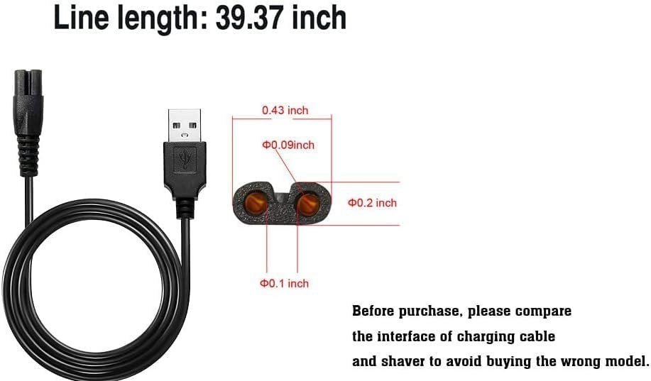 MAWAER Universal Head Shaver Power Charger Cord – Compatible with Skull Shaver FreedomShaver and More Avelisse
