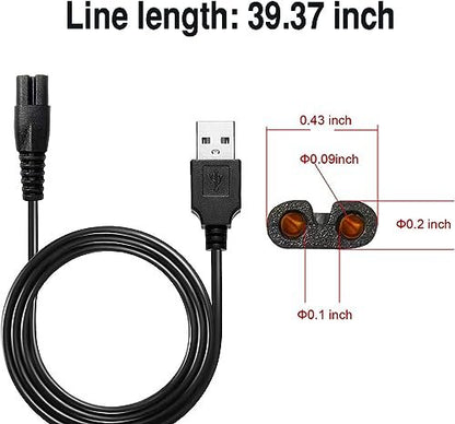 MAWAER Universal Head Shaver Power Charger Cord – Compatible with Skull Shaver FreedomShaver and More Avelisse