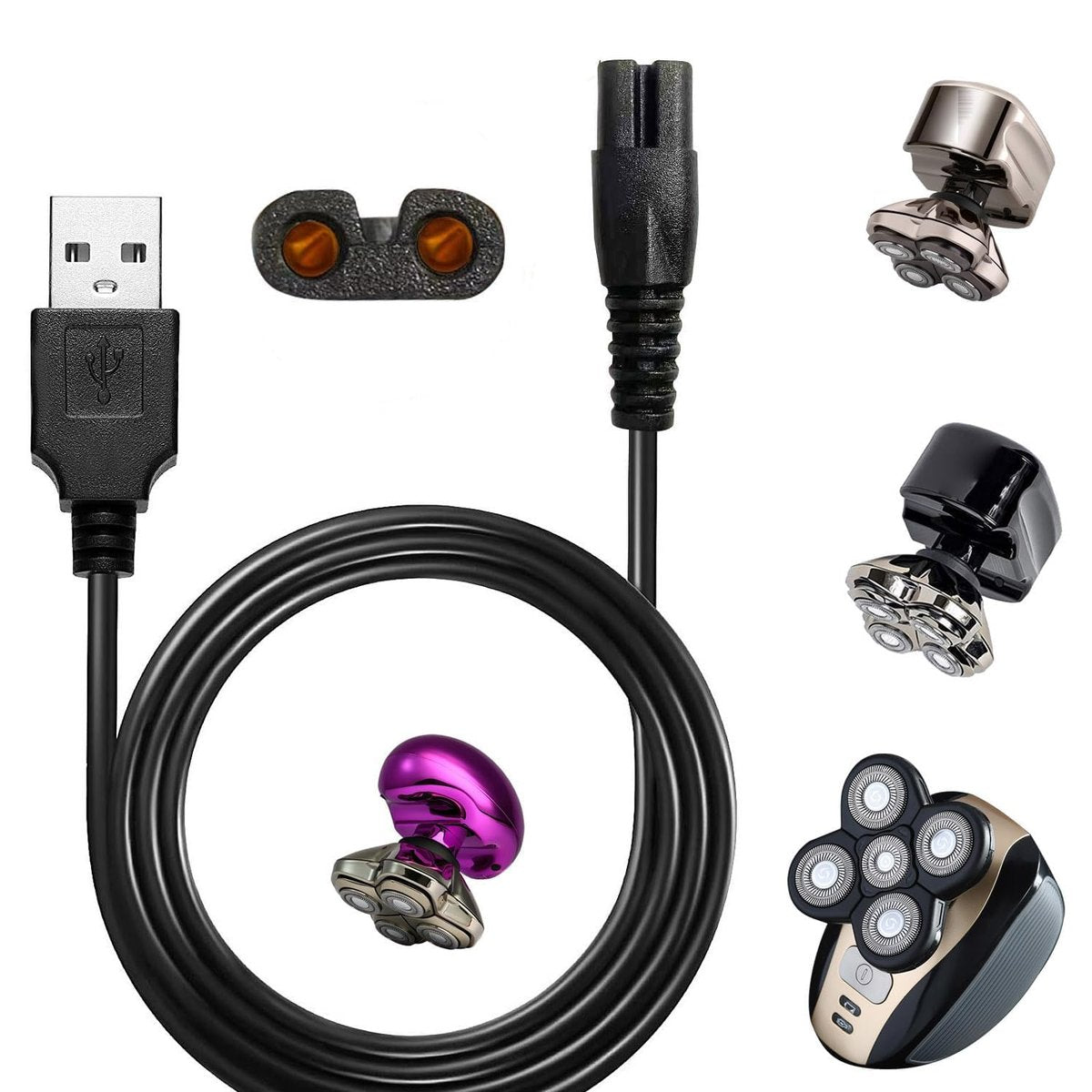MAWAER Universal Head Shaver Power Charger Cord – Compatible with Skull Shaver FreedomShaver and More Avelisse